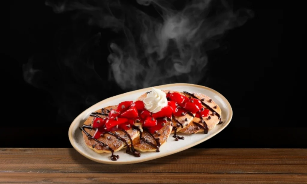Chocolate Strawberry Hotcakes Combo
