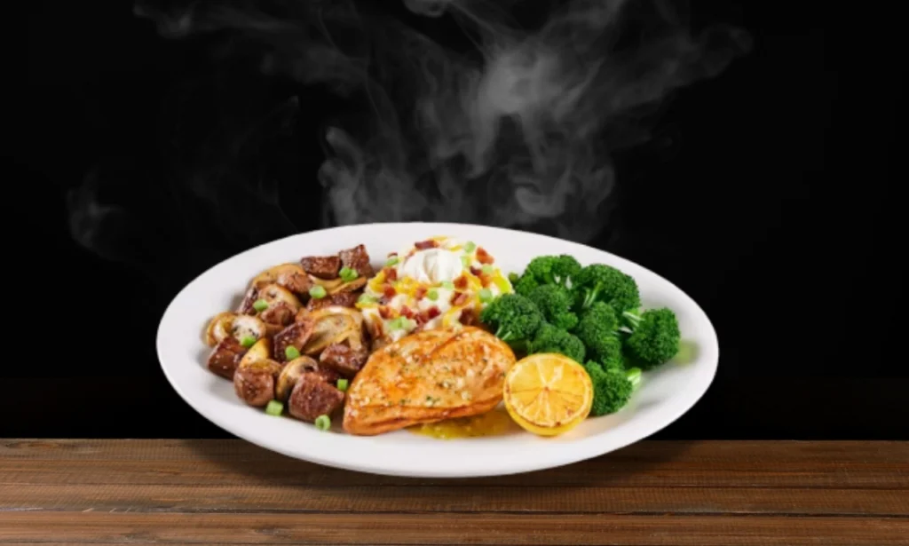 Lemon Garlic Chicken & Steak Tips Combo