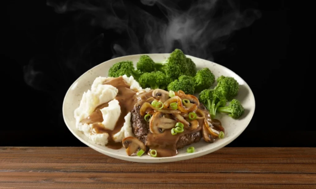 Mushroom and Onion Chopped Steak